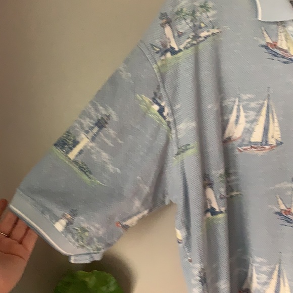 Vintage Boca Classics Men’s Printed Polo - Picture 3 of 5